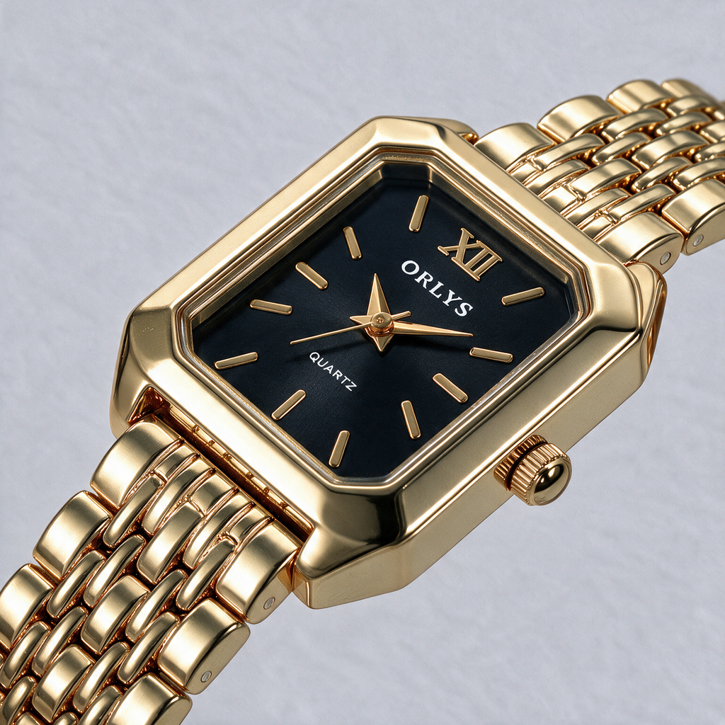 Orlys Elina – Rechteckige Damenuhr | Variante: Gold / Schwarz | 33.png